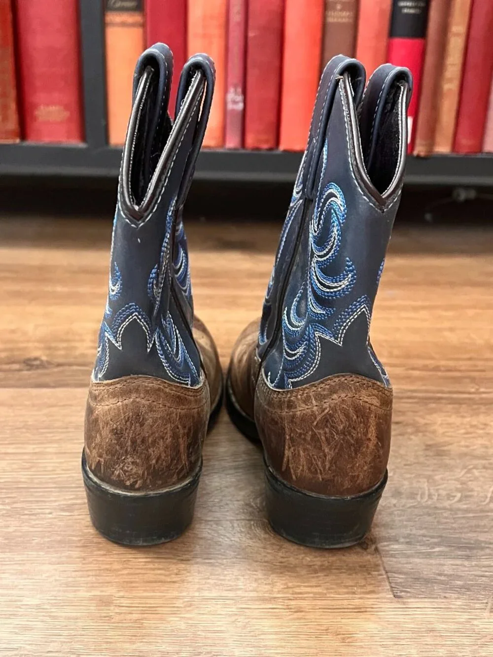 Cody James Western Cowboy Leather Boots - Brown blue Sz 12